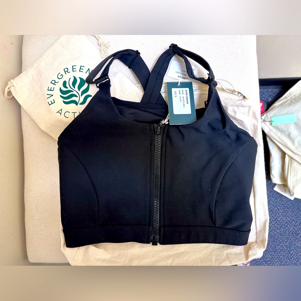 Evergreen Pumping/Nursing Black Sports Bra-Size S - Maternity & postpartum